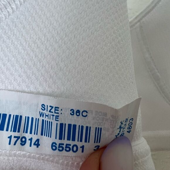 Playtex 18 Hour Ultimate Shoulder Comfort Wirefree Bra, White, 36C - Picture 5 of 5